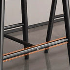 Modern Upholstered Low Back Counter Height Bar Stools
