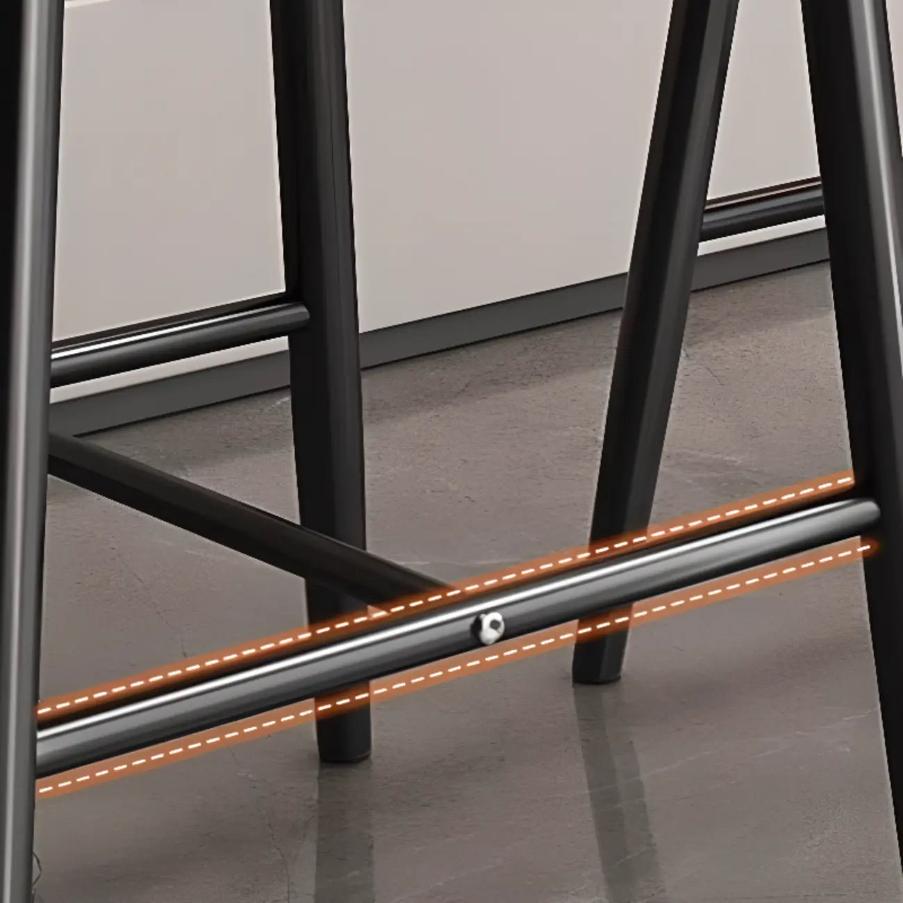 Modern Upholstered Low Back Counter Height Bar Stools