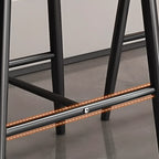 Modern Upholstered Low Back Counter Height Bar Stools
