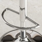 Transparent Acrylic Cushioned Swivel Adjustable Bar Stool