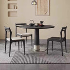 Modern Upholstered Ladder Back Wooden Dining Chair