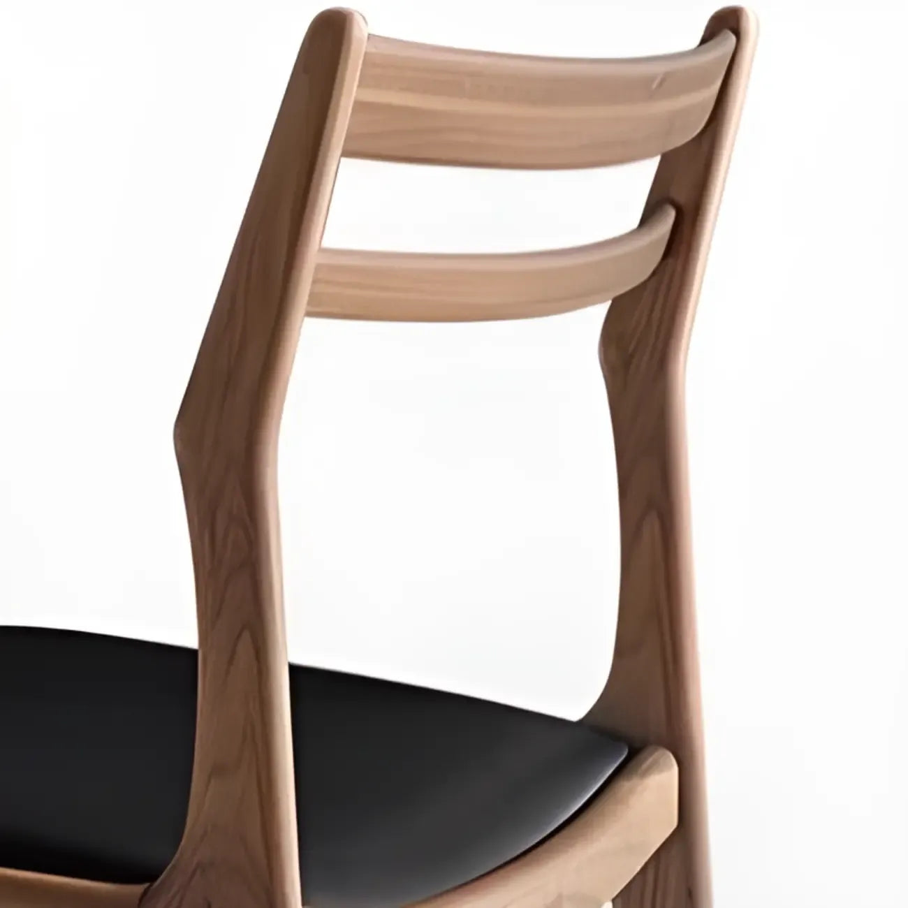 Modern Upholstered Ladder Back Wooden Dining Chair