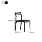 Modern Upholstered Ladder Back Wooden Dining Chair