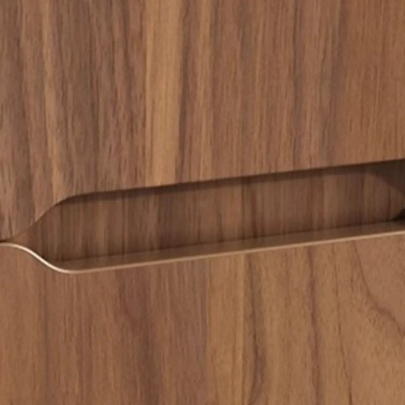 Casual Brown Wood Sideboard with Glass Doors
