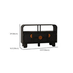 Charcoal Black Casual Storage Sideboard with Drawers
