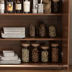 Casual Espresso Wood Sideboard with Drawers