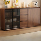 Casual Espresso Wood Sideboard with Drawers
