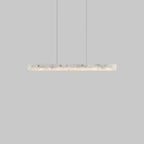 Adjustable Rectangle Marble Hanging Island Light