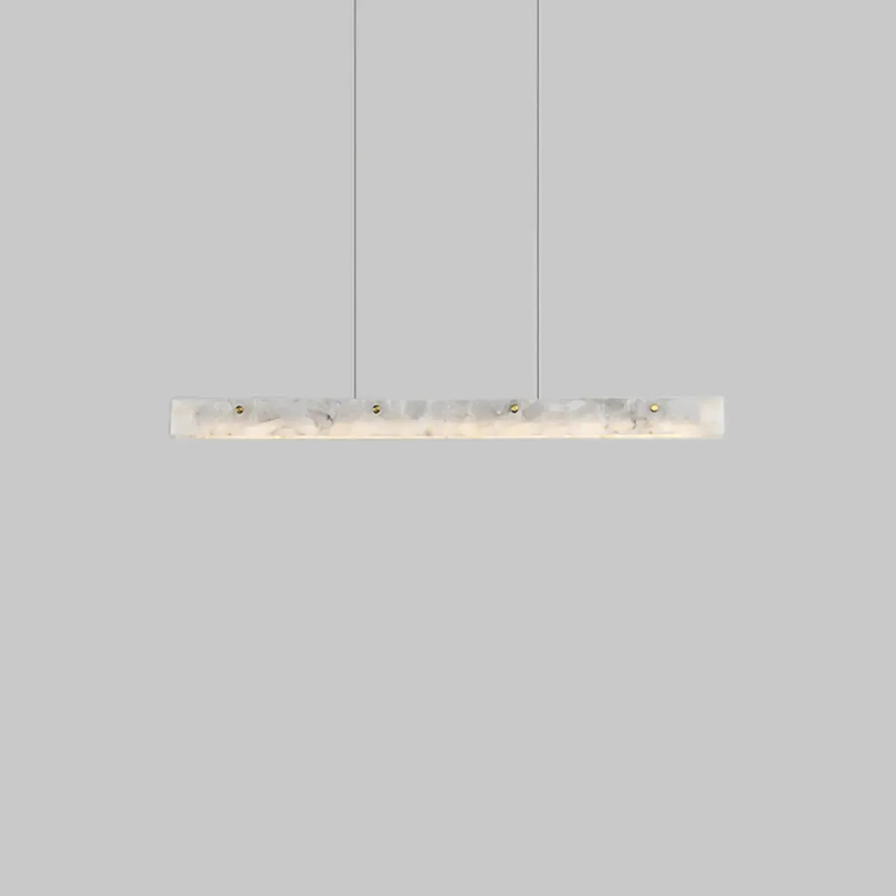 Adjustable Rectangle Marble Hanging Island Light