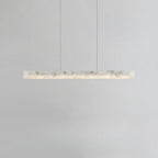 Adjustable Rectangle Marble Hanging Island Light