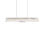 Adjustable Rectangle Marble Hanging Island Light