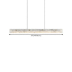 Adjustable Rectangle Marble Hanging Island Light