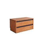 Contemporary Walnut Wood Cube Storage Bookcase