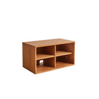Contemporary Walnut Wood Cube Storage Bookcase