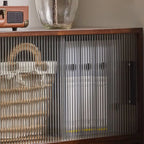 Contemporary Walnut Wood Cube Storage Bookcase