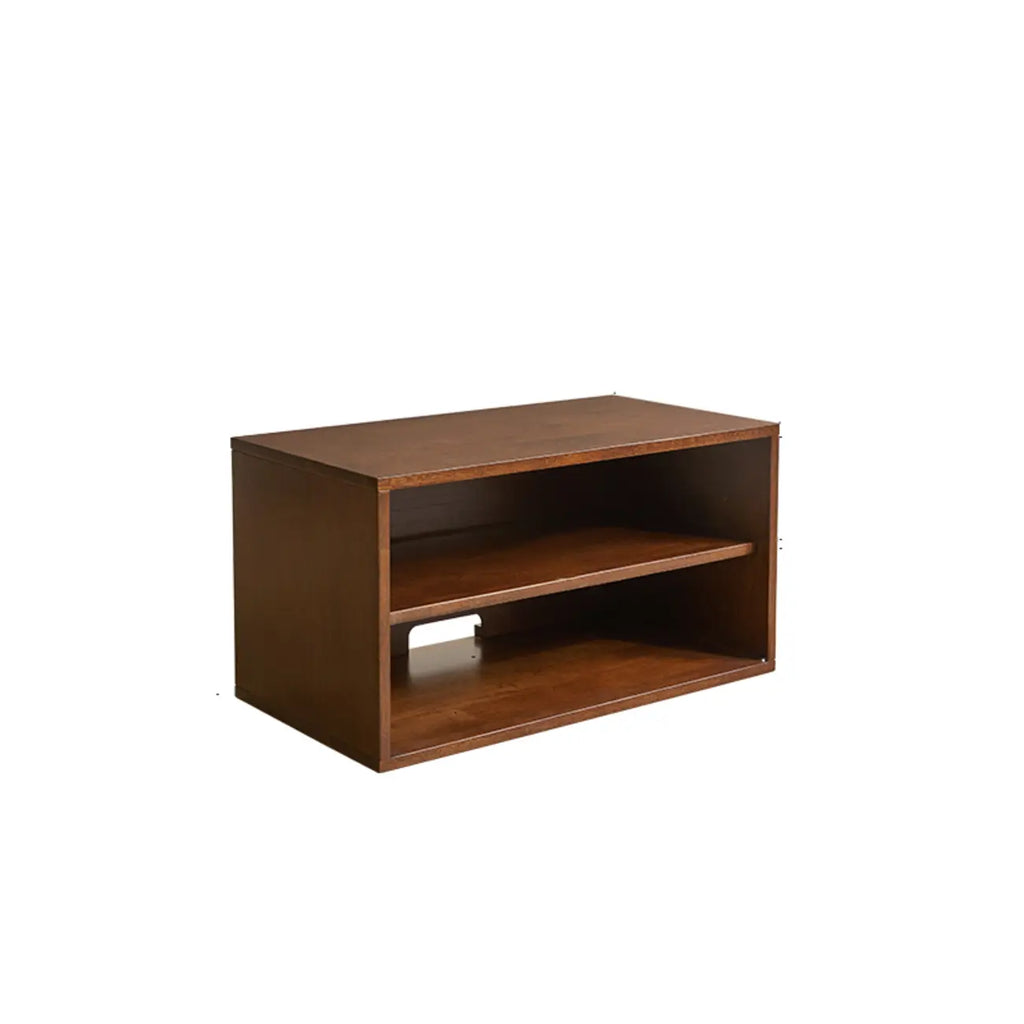 Contemporary Walnut Wood Cube Storage Bookcase