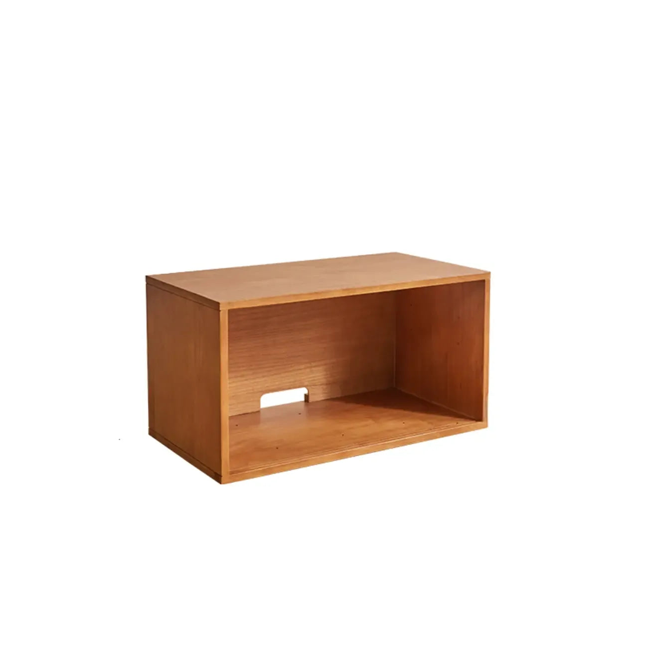 Contemporary Walnut Wood Cube Storage Bookcase