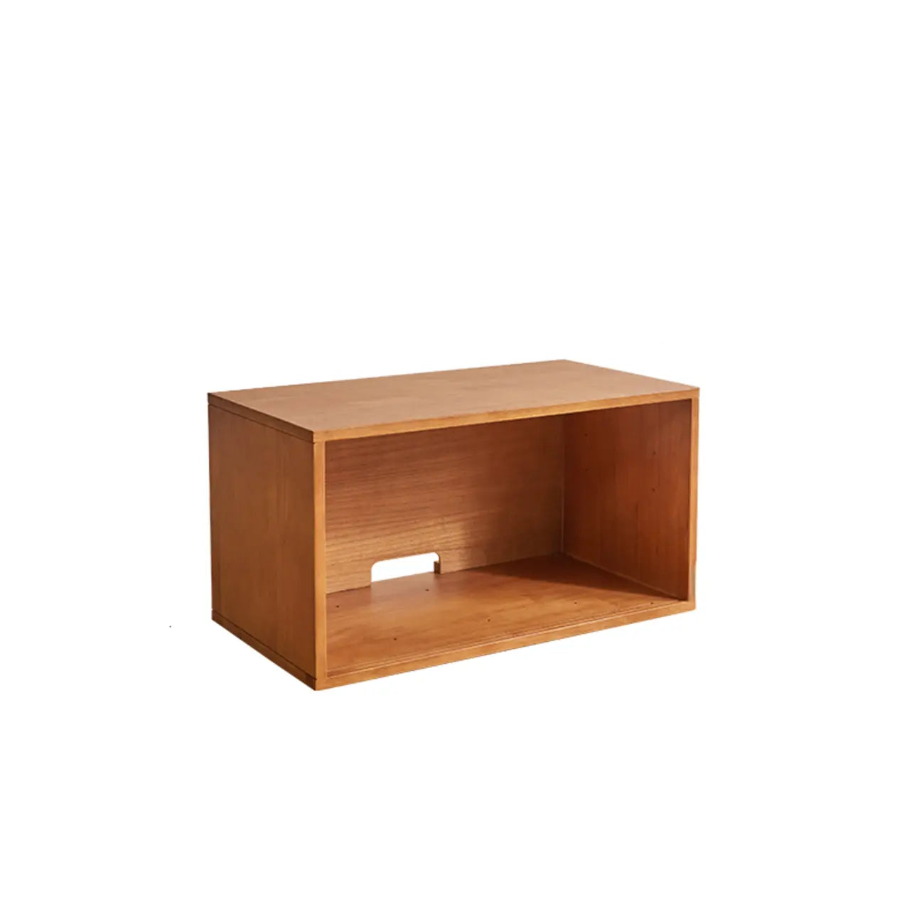 Contemporary Walnut Wood Cube Storage Bookcase