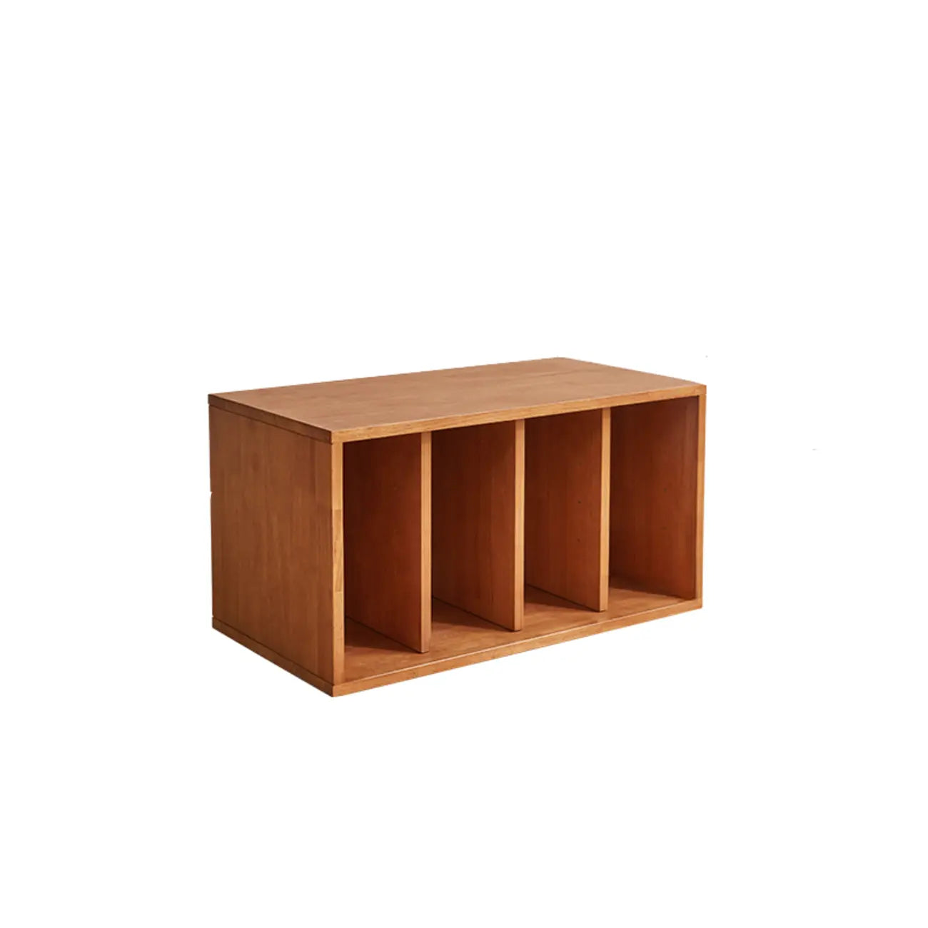 Contemporary Walnut Wood Cube Storage Bookcase