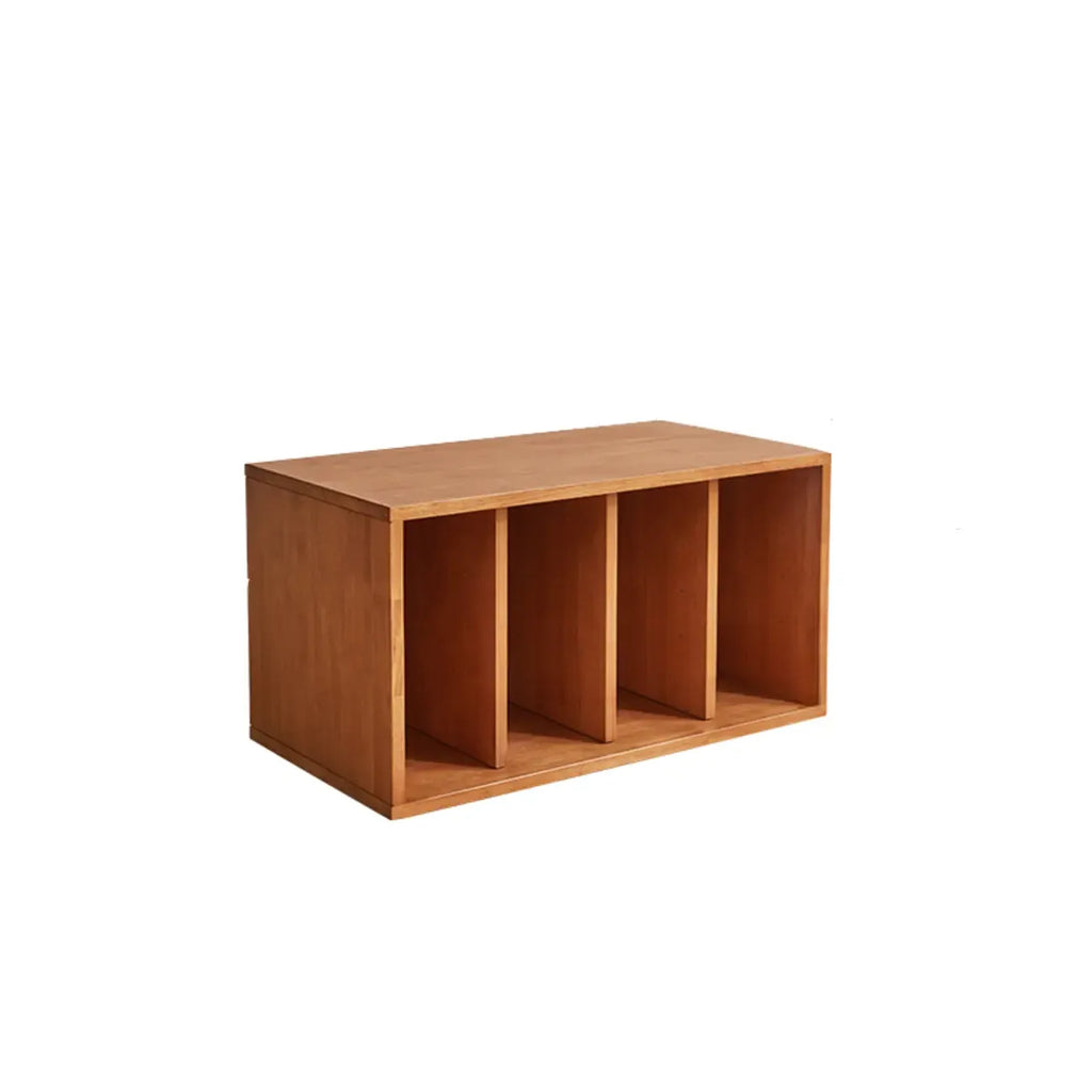 Contemporary Walnut Wood Cube Storage Bookcase