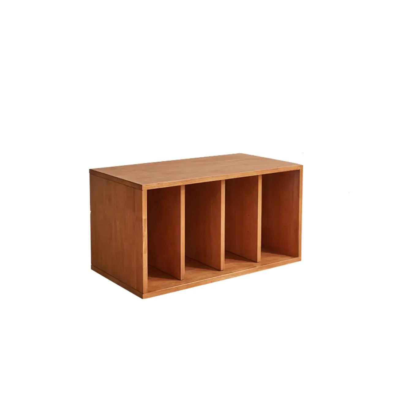 Contemporary Walnut Wood Cube Storage Bookcase