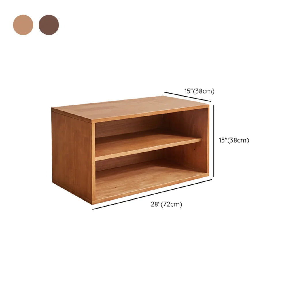 Contemporary Walnut Wood Cube Storage Bookcase