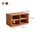 Contemporary Walnut Wood Cube Storage Bookcase