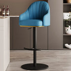 Low Back Adjustable Modern Leather Swivel Bar Stool