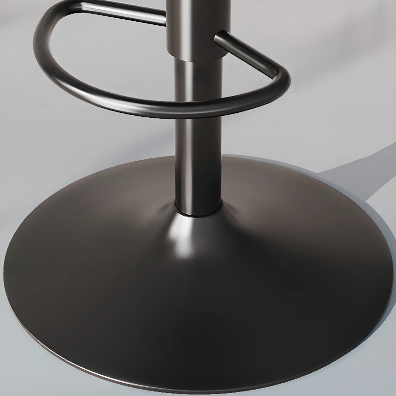 Modern Leather Swivel Bar Stool Adjustable Height