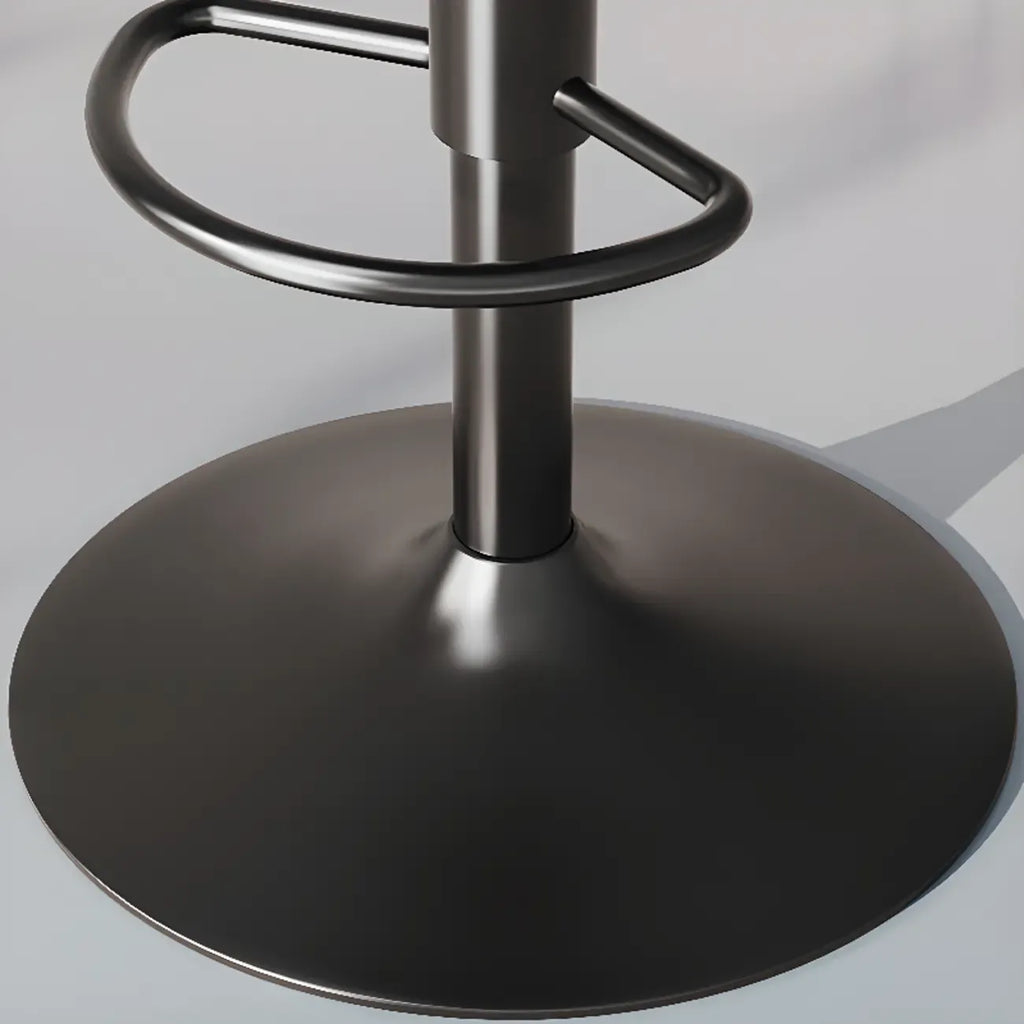 Modern Leather Swivel Bar Stool Adjustable Height