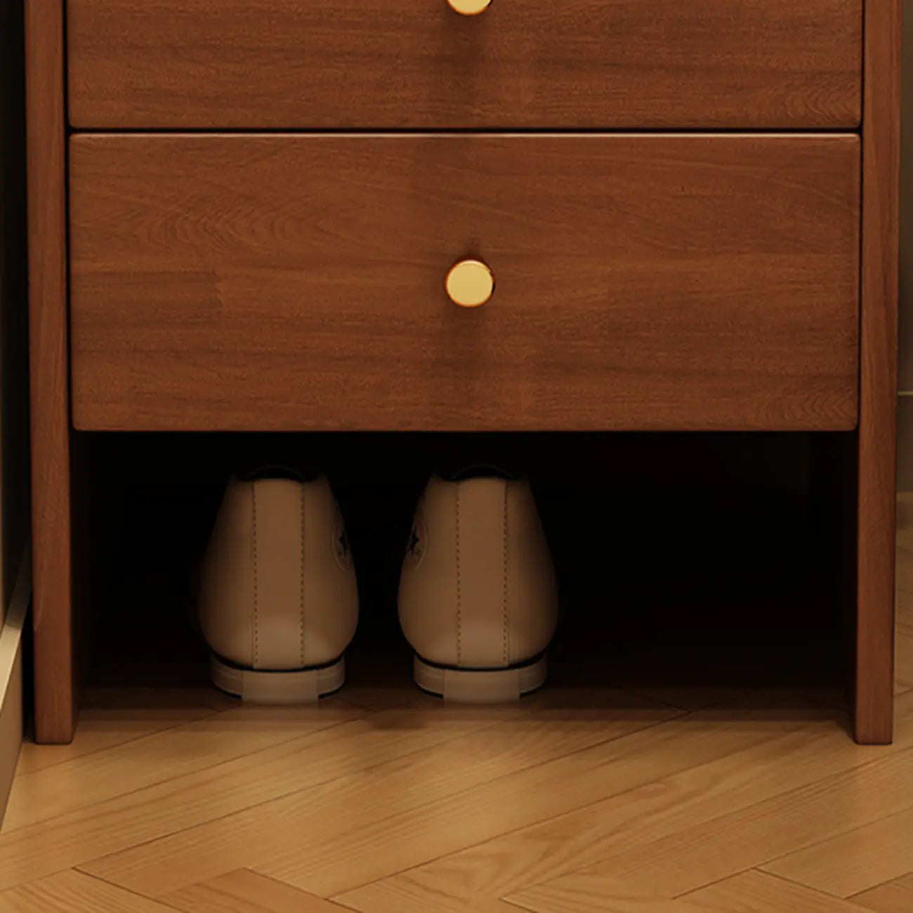 Classic Premium Wood 2 Drawers  Bedside Cabinet Nightstand