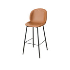 Mid-century Modern Bucket Upholstered Bar Stools