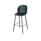 Mid-century Modern Bucket Upholstered Bar Stools