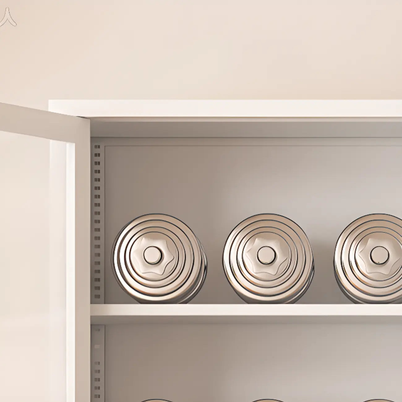 Minimalist Adjustable Wooden Glass Door Curio Cabinet