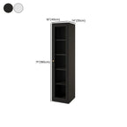 Minimalist Adjustable Wooden Glass Door Curio Cabinet