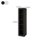 Minimalist Adjustable Wooden Glass Door Curio Cabinet