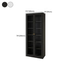 Minimalist Adjustable Wooden Glass Door Curio Cabinet