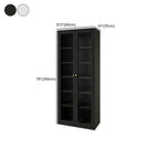 Minimalist Adjustable Wooden Glass Door Curio Cabinet
