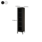 Minimalist Adjustable Wooden Glass Door Curio Cabinet