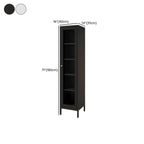 Minimalist Adjustable Wooden Glass Door Curio Cabinet