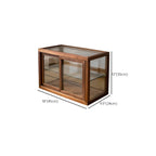 Small Wooden Glass Display Curio Cabinet Tableytop