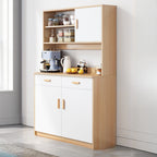Large Wooden Acrylic Display Storage Adjustable Buffet Cabinet