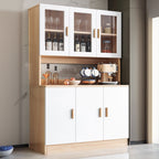 Large Wooden Acrylic Display Storage Adjustable Buffet Cabinet