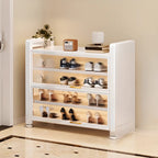 Adjustable Flip-up Door Gun Gray Metal Storage Shoe Rack