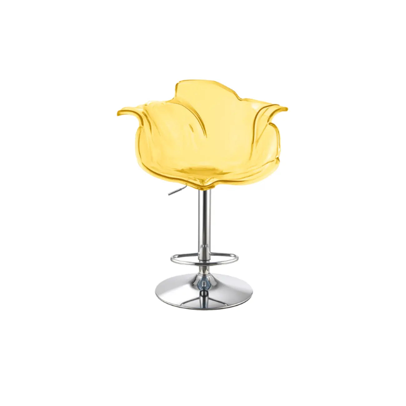 Clear Acrylic Swivel Adjustable Height Bar Stools with Backs