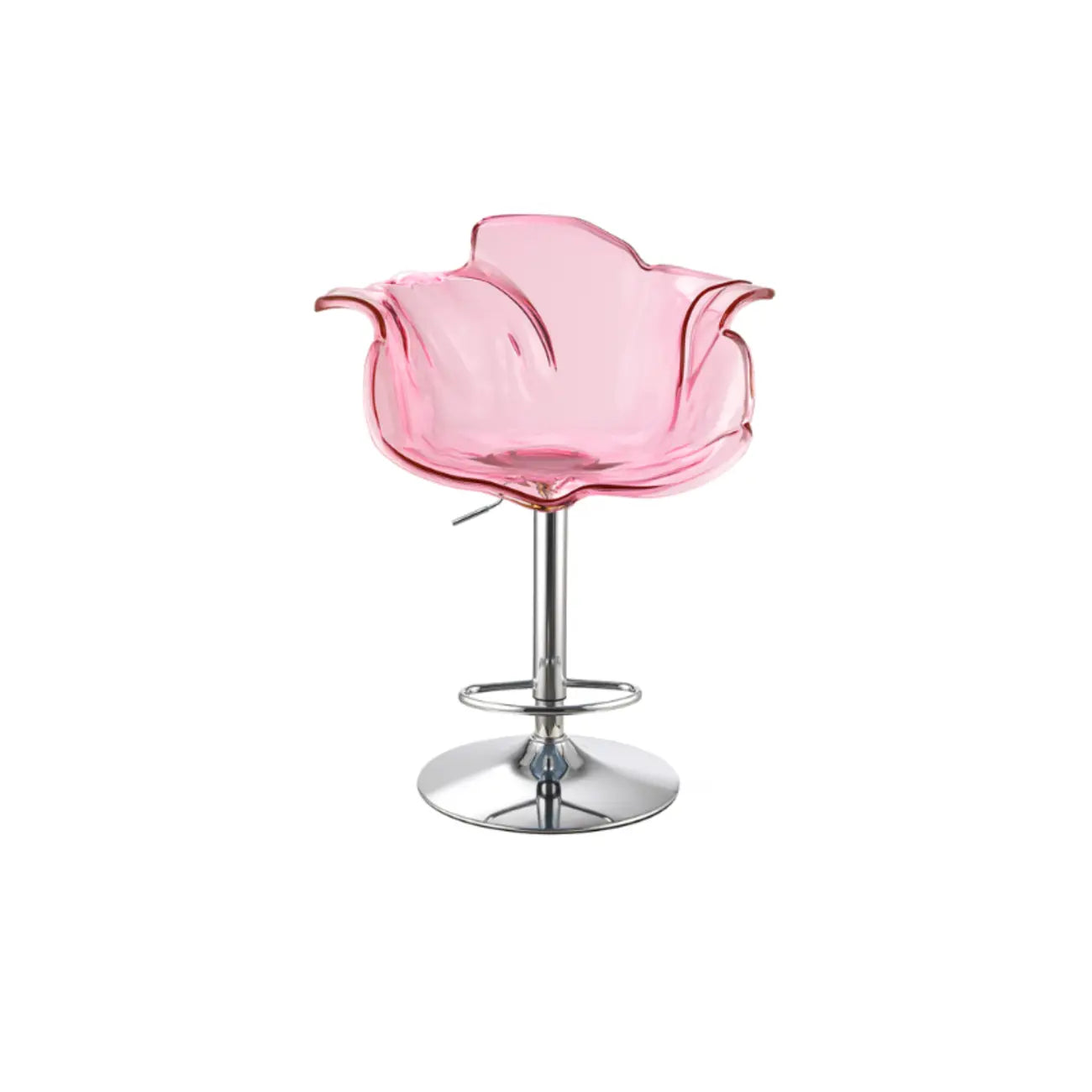 Clear Acrylic Swivel Adjustable Height Bar Stools with Backs