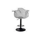 Clear Acrylic Swivel Adjustable Height Bar Stools with Backs