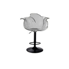 Clear Acrylic Swivel Adjustable Height Bar Stools with Backs