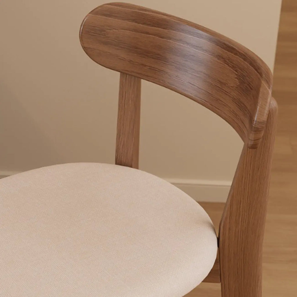 Comfortable Square Brown Wood Bar Stool with Backs