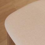 Comfortable Square Brown Wood Bar Stool with Backs